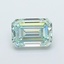 1.35 Ct. Fancy Intense Green Emerald Lab Grown Diamond