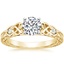 18K Yellow Gold Aberdeen Celtic Diamond Ring, smalltop view