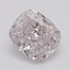 0.55 Ct. Fancy Light Purplish Pink Cushion Diamond