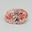 1.00 Ct. Fancy Vivid Pink Oval Lab Grown Diamond