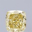 2.0 Ct. Fancy Intense Yellow Cushion Lab Grown Diamond