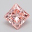 0.86 Ct. Fancy Vivid  Pink Princess Lab Grown Diamond