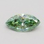 1.11 Ct. Fancy Vivid Green Marquise Lab Grown Diamond