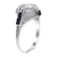 The Neida Ring, smalltop view on a hand