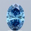 1.64 Ct. Fancy Vivid Blue Oval Lab Grown Diamond