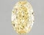 1.64 Ct. Fancy Intense Yellow Oval Lab Grown Diamond