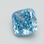 5.08 Ct. Fancy Vivid Blue Cushion Lab Grown Diamond