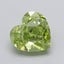 1.50 Ct. Fancy Vivid  Green Heart Lab Grown Diamond