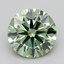 0.73 Ct. Fancy Vivid  Green Round Lab Grown Diamond
