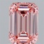 1.70 Ct. Fancy Vivid  Pink Emerald Lab Grown Diamond