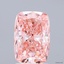 2.04 Ct. Fancy Vivid Pink Cushion Lab Grown Diamond
