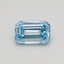 0.33 Ct. Fancy Intense Blue Emerald Lab Grown Diamond