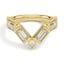 Custom Baguette and Pear Diamond Contour Ring