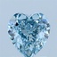 2.04 Ct. Fancy Vivid Blue Heart Lab Grown Diamond
