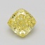 0.55 Ct. Fancy Intense Yellow Cushion Diamond