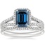 Platinum Fortuna Diamond Ring (1/2 ct. tw.) with Whisper Eternity Diamond Ring (1/4 ct. tw.)