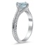 The Collene Ring, smalltop view on a hand