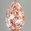 7.66 Ct. Fancy Intense Pink Pear Lab Grown Diamond