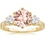 18K Yellow Gold Hudson Engraved Three Stone Diamond Ring (1/3 ct. tw.), smalltop view