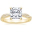 18K Yellow Gold Petite Luxe Twisted Vine Diamond Ring (1/4 ct. tw.), smalltop view