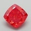 6.21 Ct. Fancy Vivid Red Cushion Lab Grown Diamond