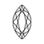 3.00 Carat Marquise Diamond small top view with measurements