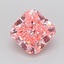 1.30 Ct. Fancy Vivid Pink Cushion Lab Grown Diamond