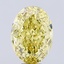 8.09 Ct. Fancy Intense Yellow Oval Lab Grown Diamond
