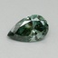 0.4 Ct. Fancy Vivid Pacific Green Pear Lab Grown Diamond