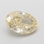 1.07 Ct. Fancy Light Yellow Oval Lab Grown Diamond
