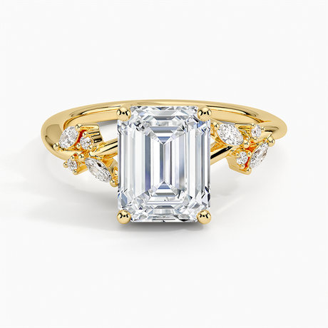 Marquise Cluster Engagement Ring - Arden