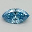 1.01 Ct. Fancy Vivid Blue Marquise Lab Grown Diamond
