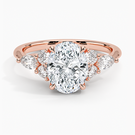 14K Rose Gold Luxe Nadia Diamond Ring