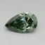 0.43 Ct. Fancy Vivid Pacific Green Pear Lab Grown Diamond