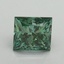 1.01 Ct. Fancy Vivid Pacific Green Princess Lab Grown Diamond