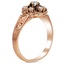 The Lis Ring, smalltop view on a hand