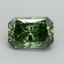1.04 Ct. Fancy Vivid Pacific Green Radiant Lab Grown Diamond