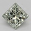 1.04 Ct. Fancy Intense Green Princess Lab Grown Diamond