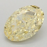 1.25 Ct. Fancy Vivid Yellow Oval Lab Grown Diamond