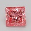 1.07 Ct. Fancy Vivid Pink Princess Lab Grown Diamond