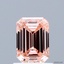 1.00 Ct. Fancy Intense Pink Emerald Lab Grown Diamond