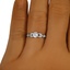 The Lewa Ring, smallzoomed in top view on a hand