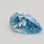1.06 Ct. Fancy Vivid Blue Pear Lab Grown Diamond