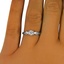 The Pixie Ring, smalltop view on a hand