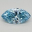 0.61 Ct. Fancy Vivid Blue Marquise Lab Grown Diamond