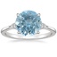 Platinum Aria Three Stone Diamond Ring (1/10 ct. tw.), smalltop view