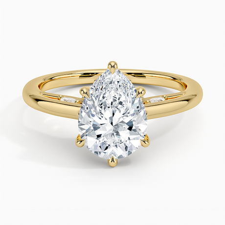18K Yellow Gold Secret Garden Adorned Gallery Solitaire Ring (1/3 ct. tw.)