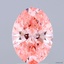 2.05 Ct. Fancy Vivid Pink Oval Lab Grown Diamond
