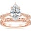 14K Rose Gold Elsie Ring with Hudson Ring