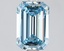 1.97 Ct. Fancy Vivid Blue Emerald Lab Grown Diamond